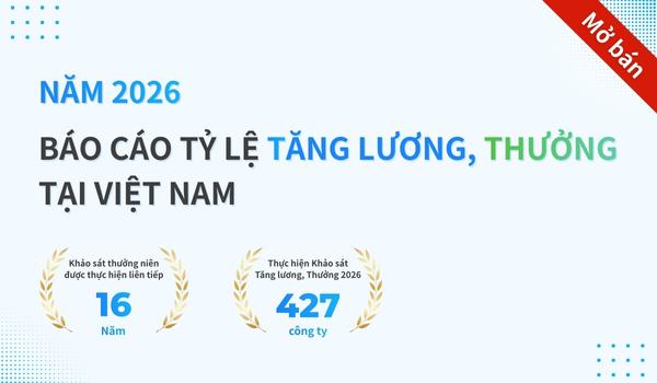 Khảo sát Tỉ lệ Tăng lương & Thưởng năm 2026 | ICONIC Việt Nam｜iconic HRbase